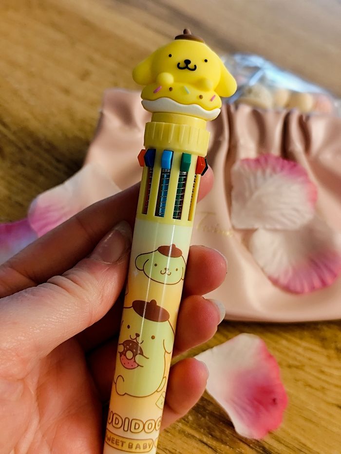 crayon 10 couleurs sanrio kawaii pompompurin - photo numéro 5