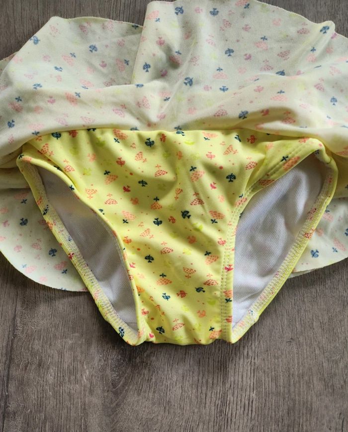 Maillot de bain jaune fille 18 mois - photo numéro 3
