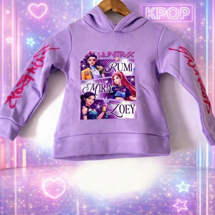Sweat fille Kpop violet 3 ans - photo numéro 1