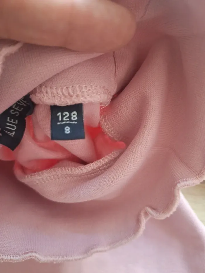 Pull col roulé fille rose 8 ans blue seven - photo numéro 5