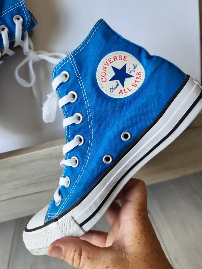 Converse hautes bleu électrique - photo numéro 2