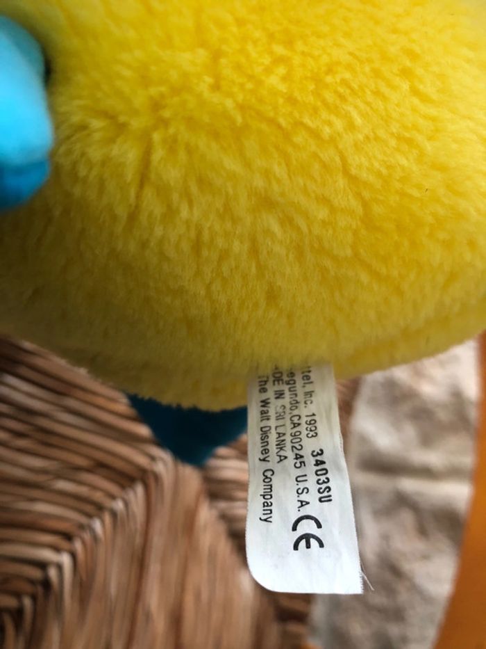 Peluche Polochon Disney vintage 1993 - La petite sirène - très bon état - photo numéro 7