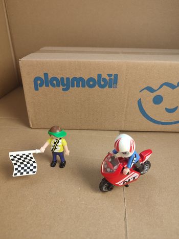Playmobil 4780 Enfants avec moto de course - occasion
