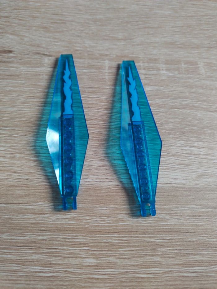 Lego ninjago lot 2 Ailes bleu trans 57906pb014 - photo numéro 5