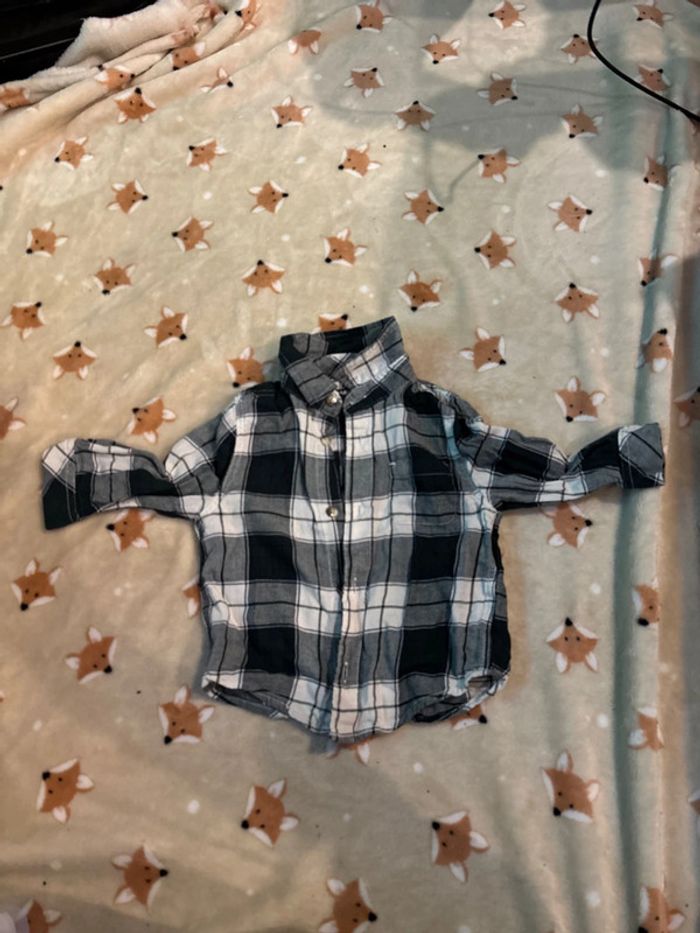 Chemise à carreaux 9 mois