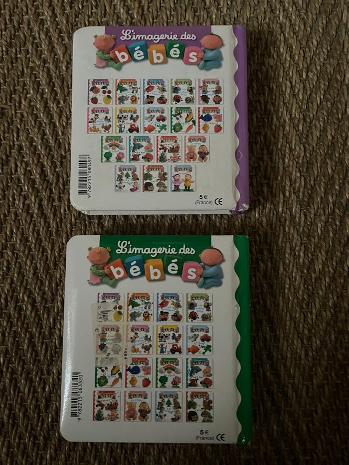 Lot de 2 livres L’imagerie des bébés