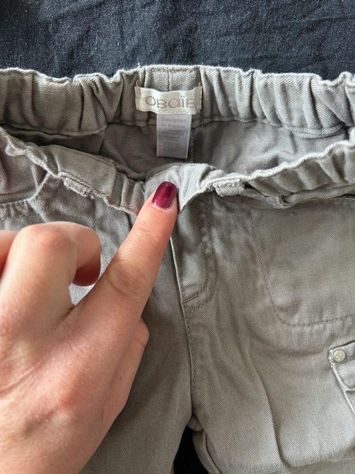 Lot deux pantalons bébé 6 mois - photo numéro 4