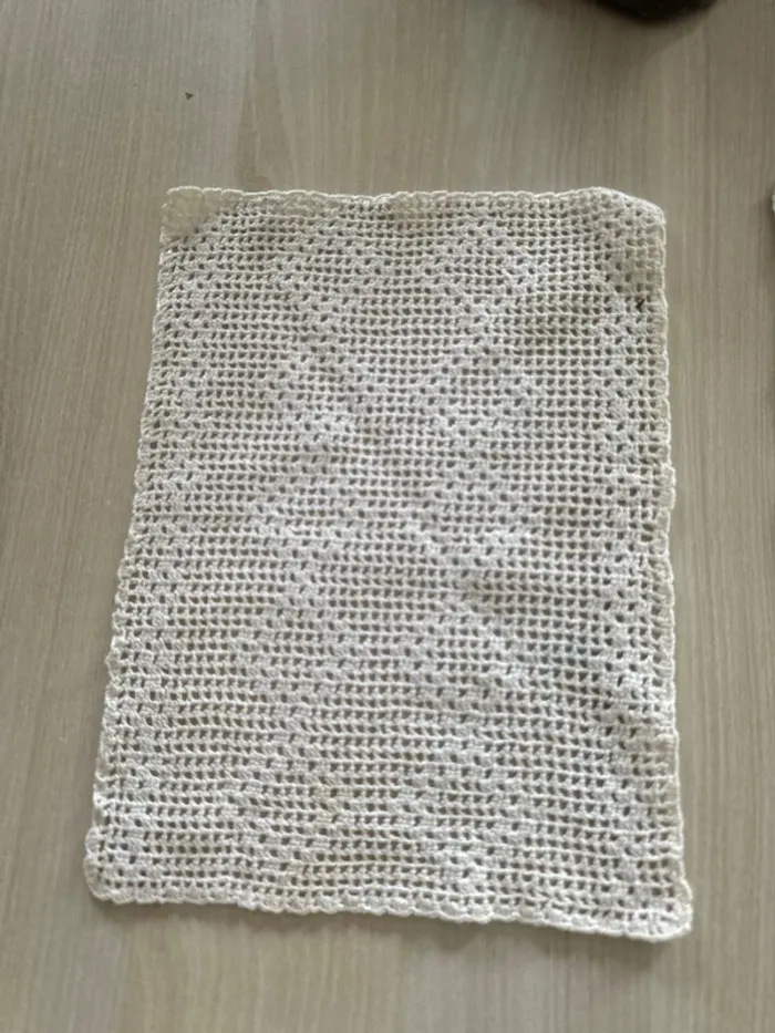 Lot 2 napperons crochet fait main - photo numéro 3