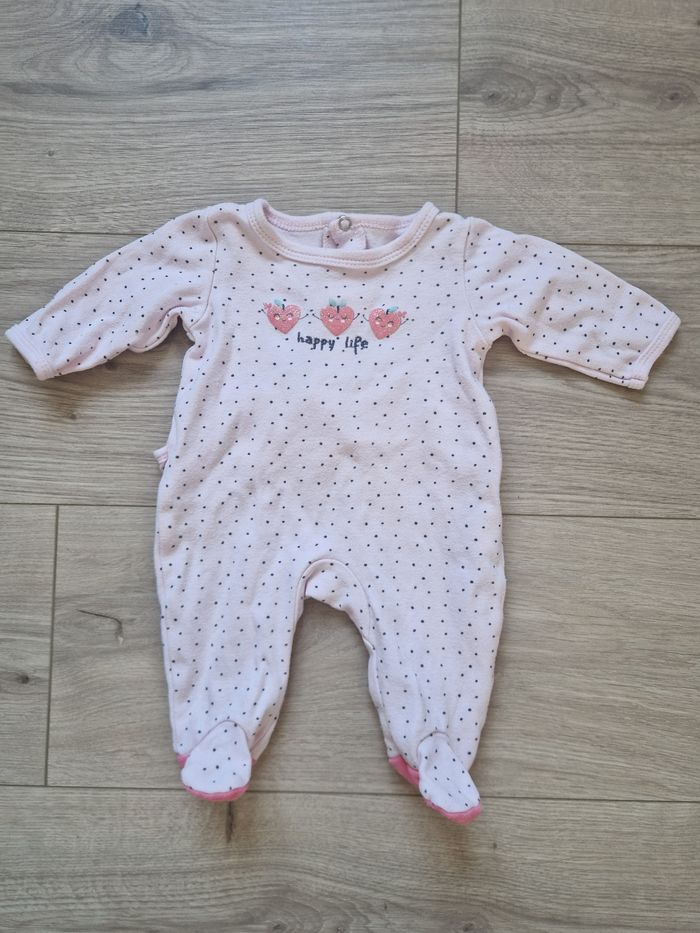 Pyjama été In Extenso bébé fille 1 mois