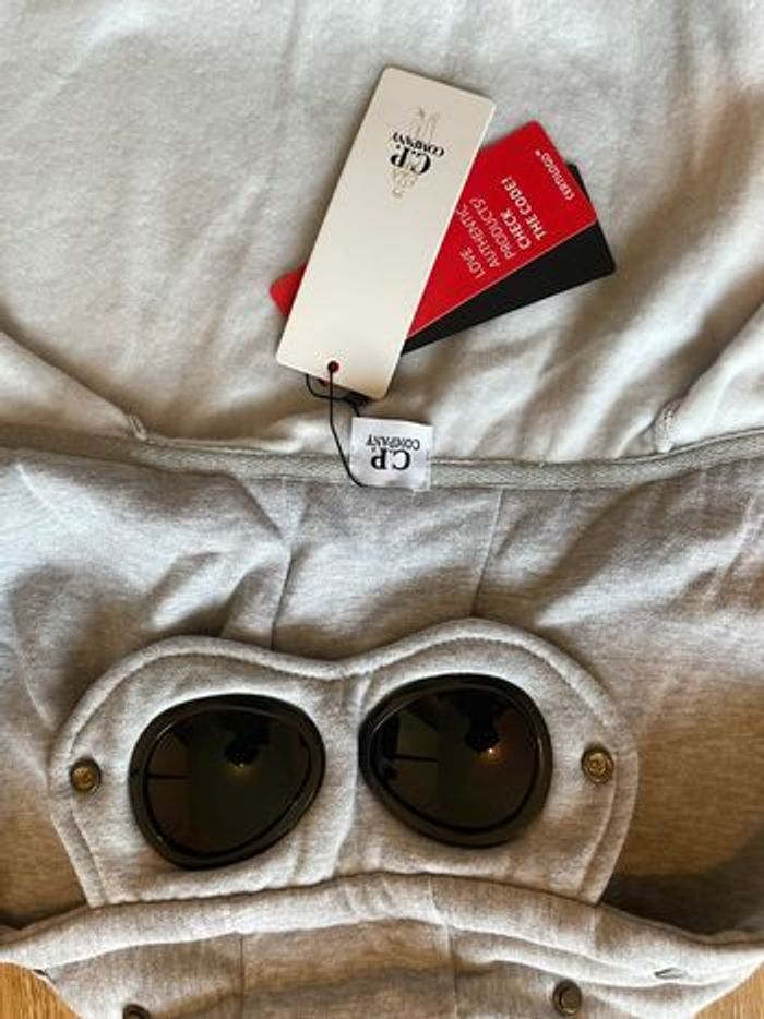 hoodie C.P. Company Goggle Hoodie gris clair - photo numéro 3