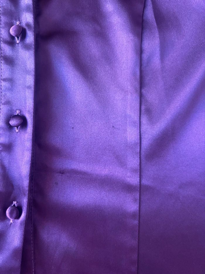 Chemise violet brilllante Rhapsodie taille XXL/44 - photo numéro 14