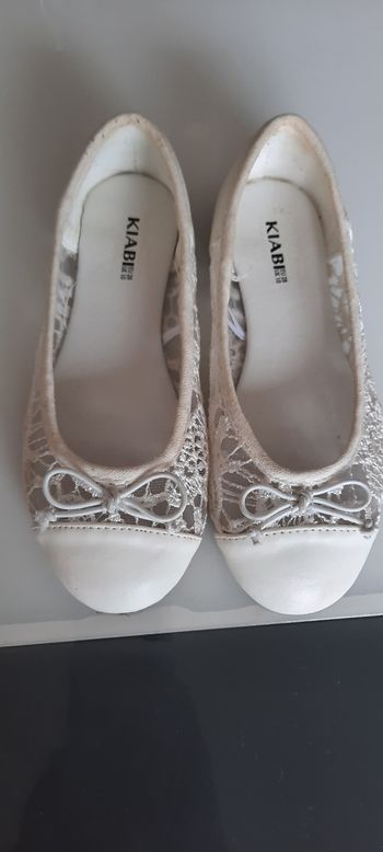 Chaussures blanc-creme