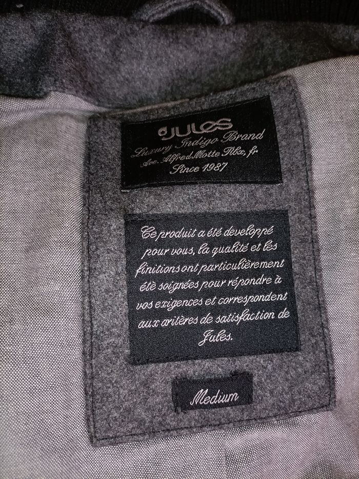 Manteau gris M Jules avec capuche - photo numéro 3