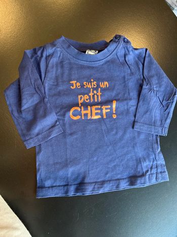 Teeshirt manche longue bleu marine