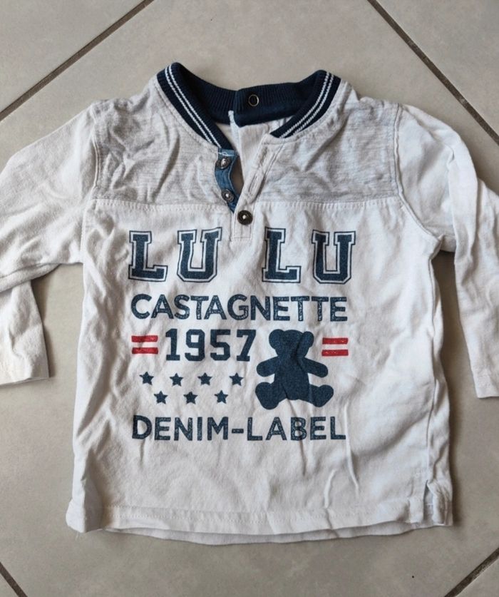 Tee-shirt manche longue taille 12 mois - photo numéro 2