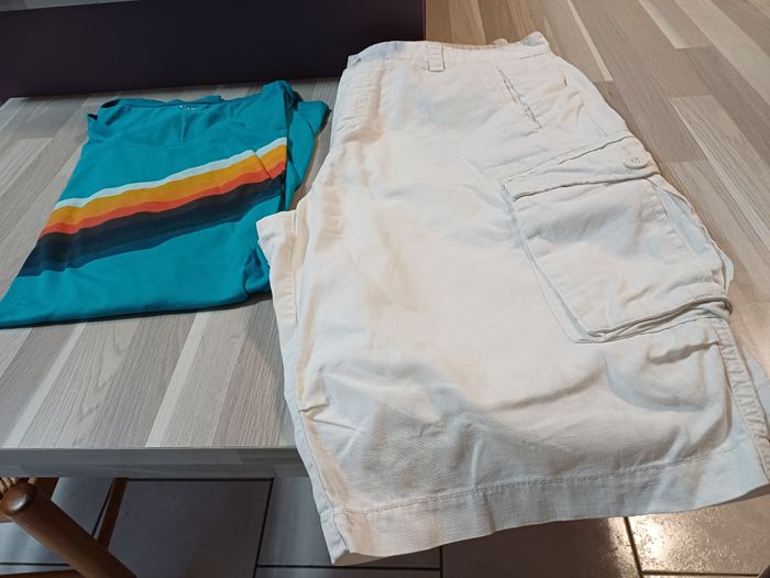 bermuda et tee shirt hommes Taille 44