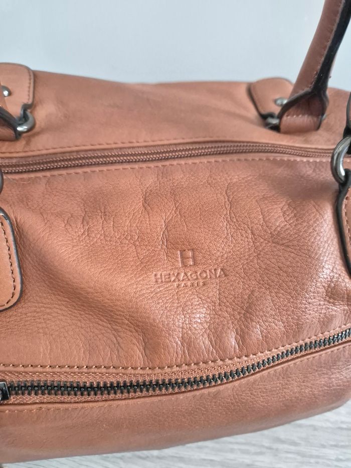 Sac à main en cuir sauvage Hexagona - photo numéro 2