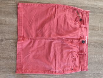 Jupe rose corail 40 camaïeu