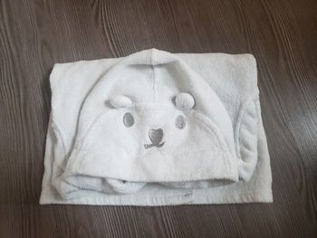 Peignoir éponge blanc Kimbaloo 18 mois