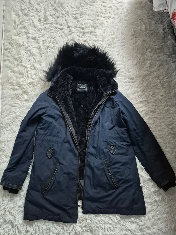 Manteau One Step bleu marine - Taille 44 - Très bon état - photo numéro 3