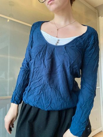 Haut blouse fluide cache cache taille 1