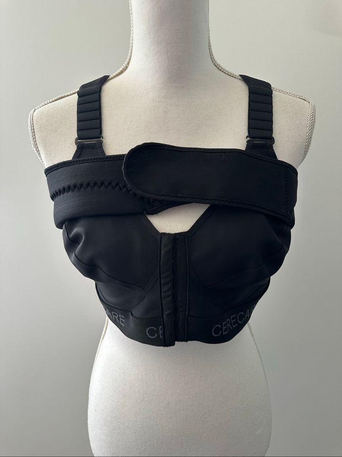 Soutien gorge de contention post opération noir Cereneasy Confort Cerecare 100C