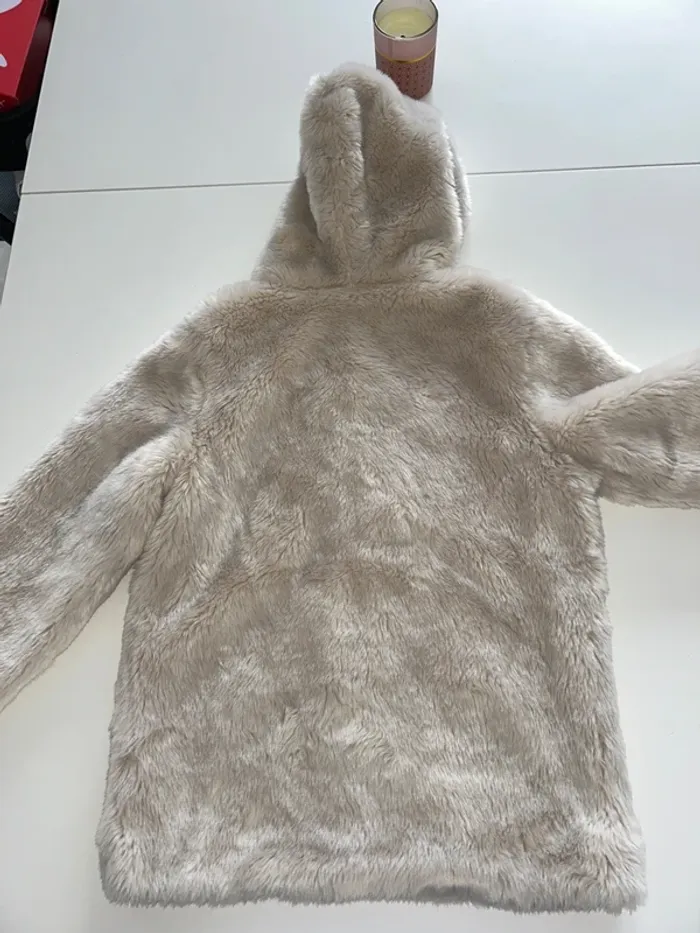 Veste fille mi saison beige toute douce 14 ans okaidi - photo numéro 5