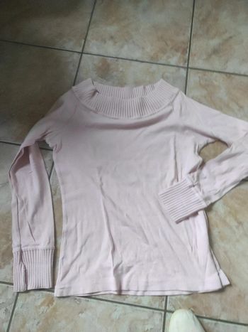 Pull blanche porté 38 40