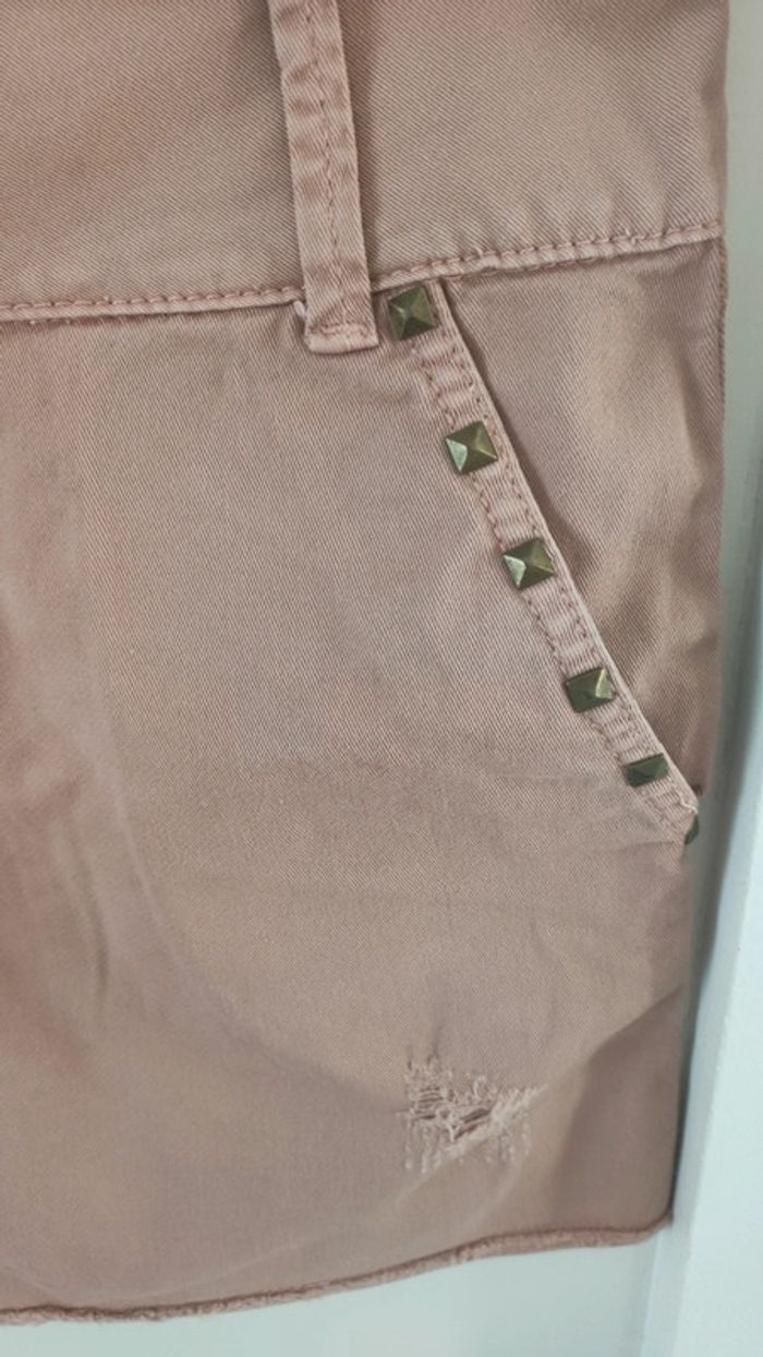 Jupe courte vieux rose - photo numéro 2
