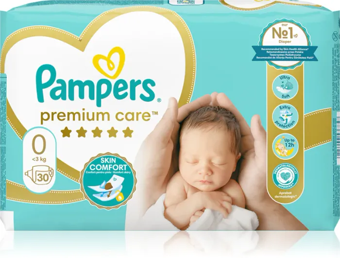 90 T0 Pampers NEUF (3 paquets de 30 couches)