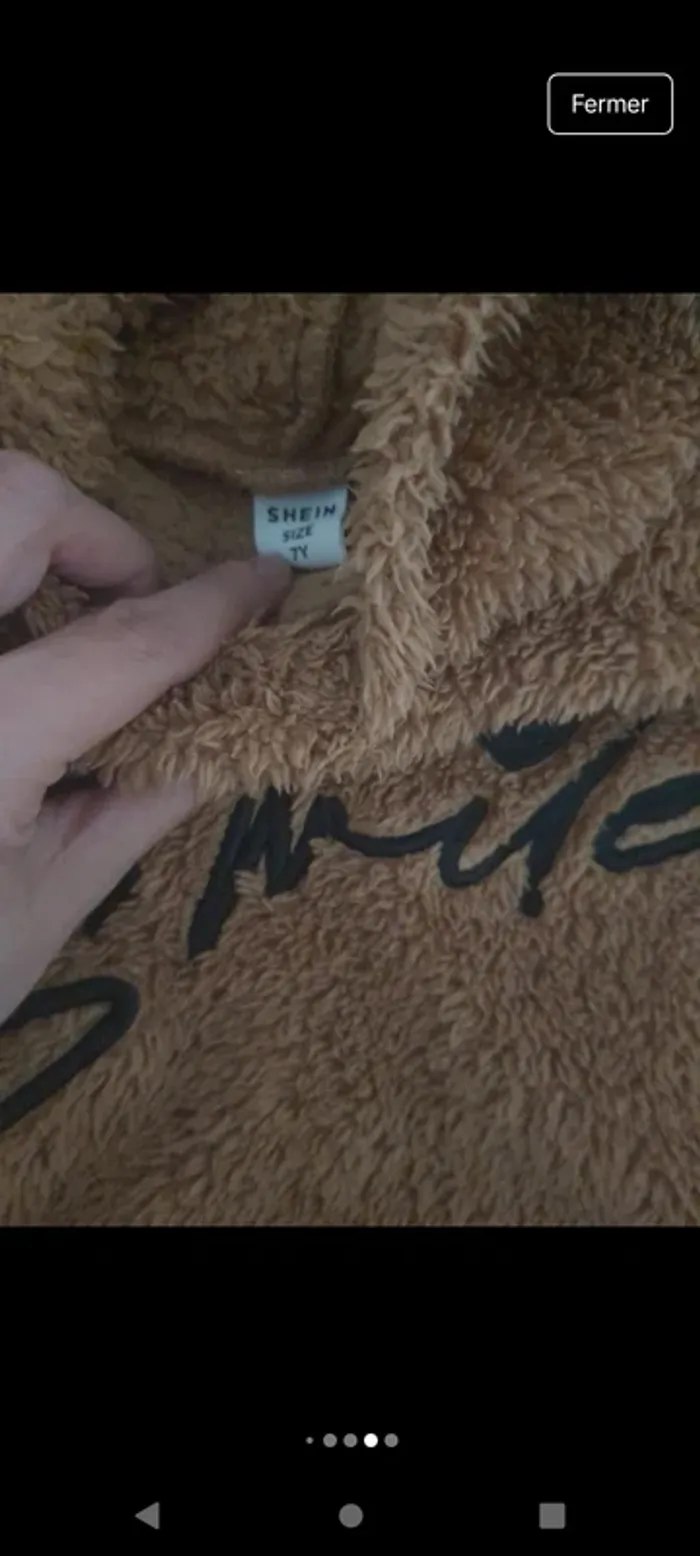 Robe sweat shein marron smile - photo numéro 3