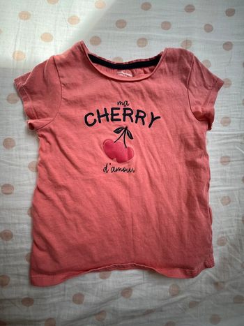 Teeshirt rose orange 5ans