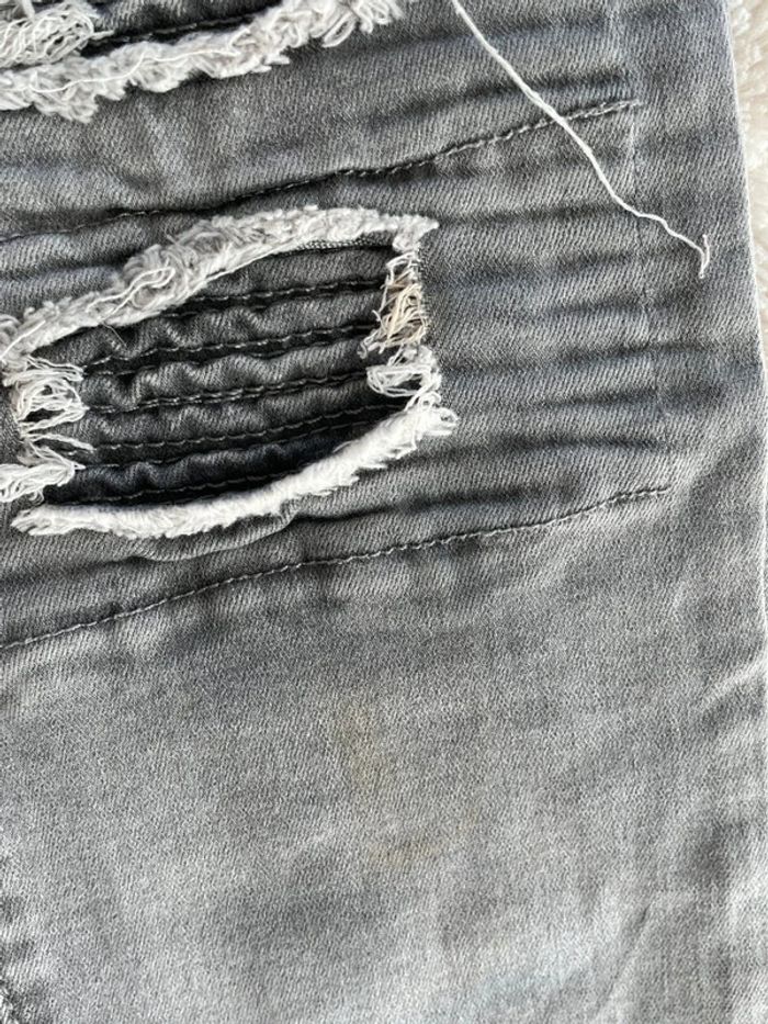 Jean troué gris John H - photo numéro 6