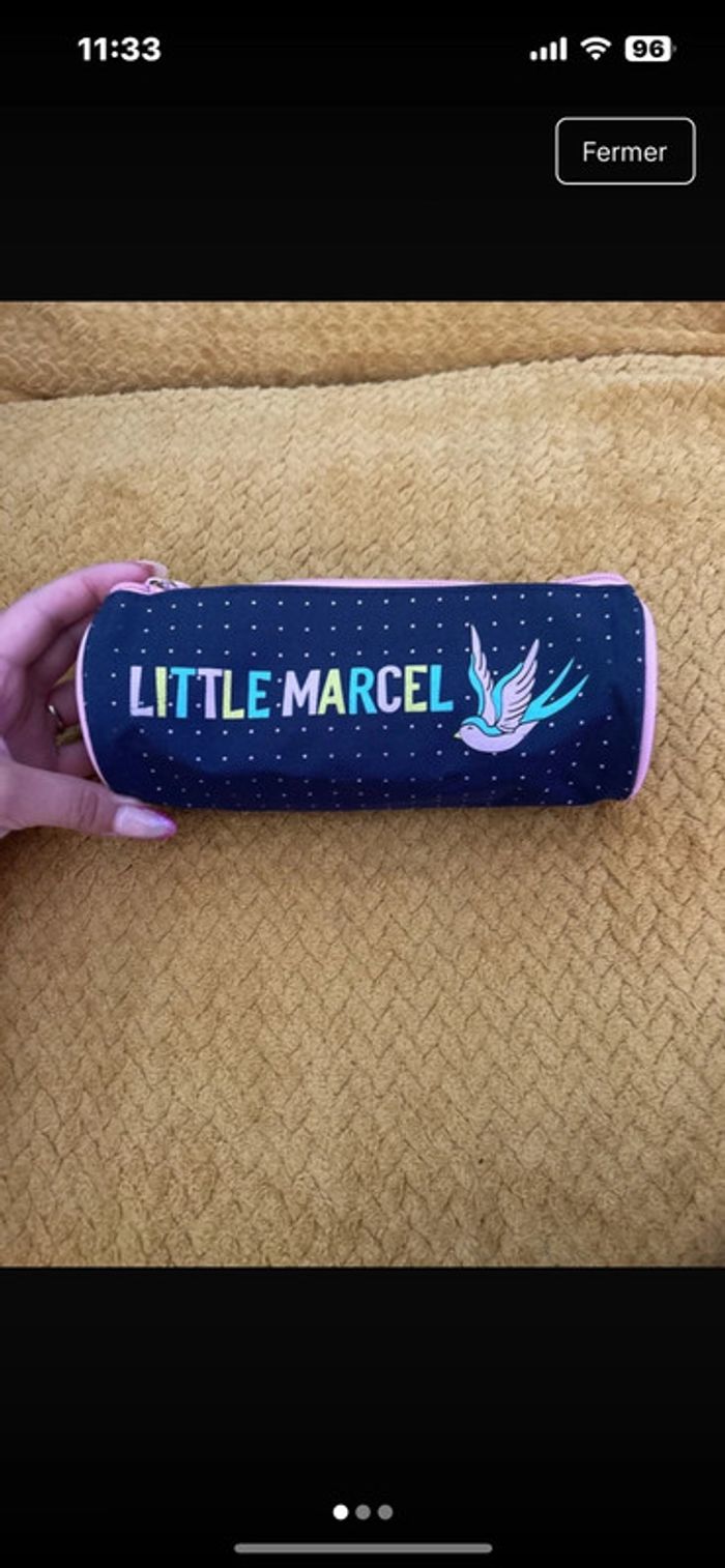 Cartable avec trousse little marcel - photo numéro 4