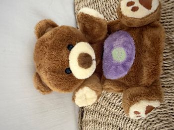 BABYNAT BABY NAT DOUDOU OURS MARIONNETTE MARRON VIOLET