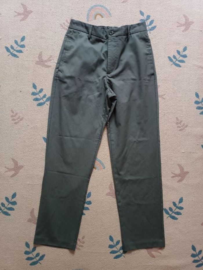 Pantalon vert kaki S zara man