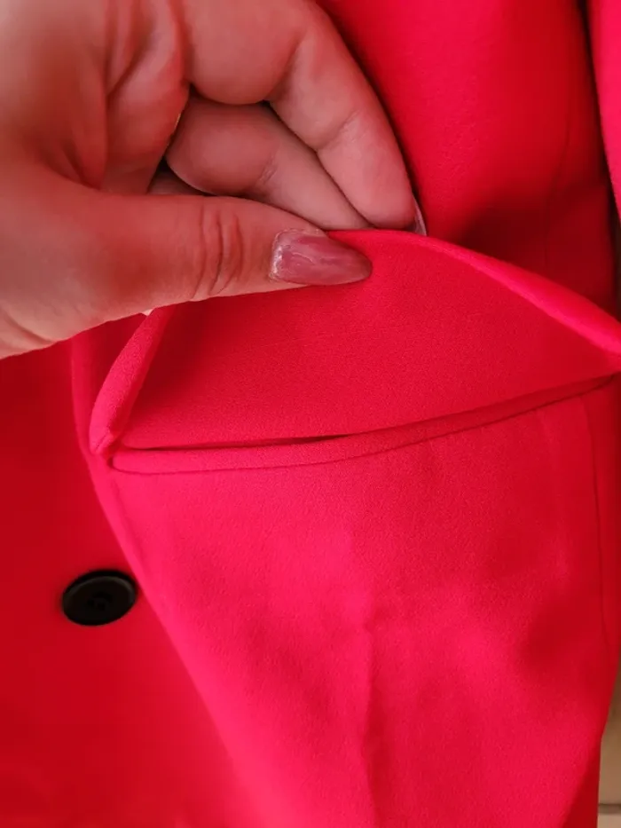 Veste rouge blazer - photo numéro 4