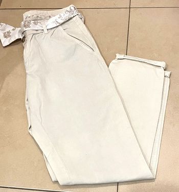 Pantalon Avec Ceinture À Nouer Taille 36