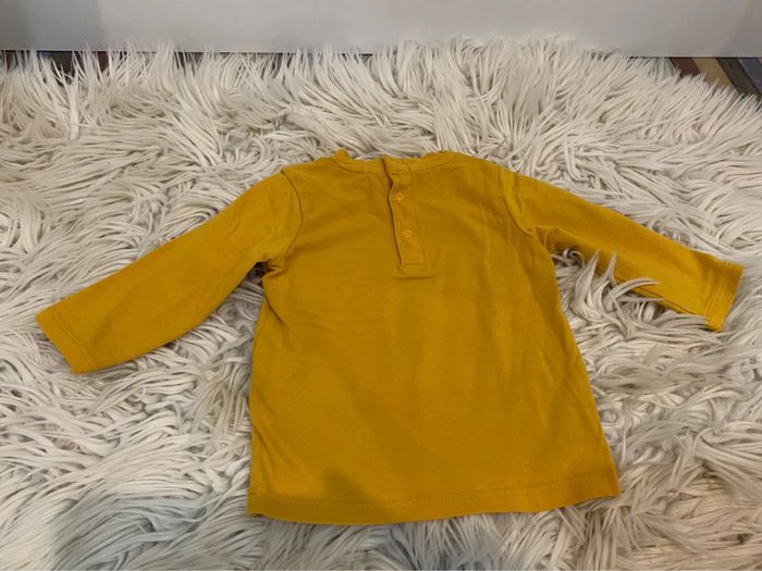 Tee shirt ML jaune moutarde - photo numéro 3