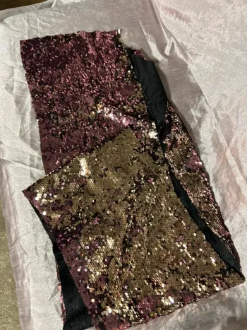 Chemin de table sequin rose ou champagne
