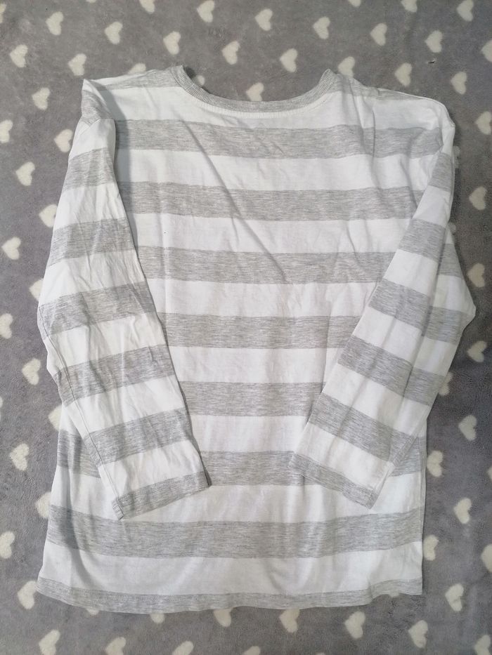 T-shirt manches longues 🩶🤍 garçon 12 ans - photo numéro 5