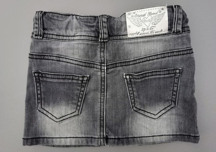 Jupe en jeans stretch 3-4 ans fille 3 pommes - photo numéro 5