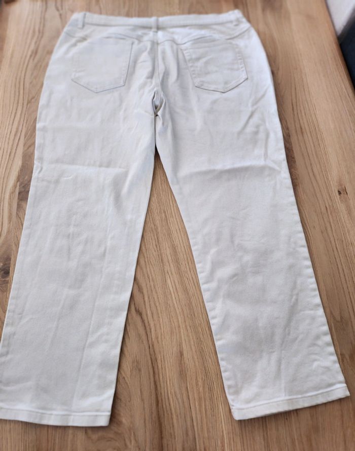 Pantalon jean beige excellent état Taille 50 stretch - photo numéro 2