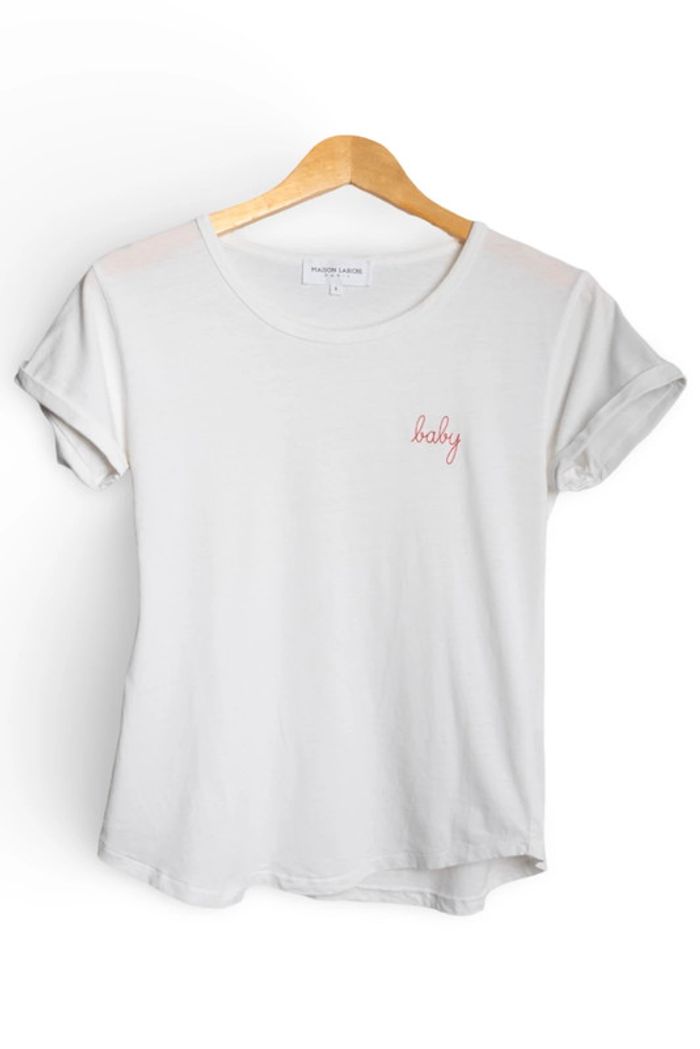 Teeshirt blanc Baby 100% coton Maison Labiche Taille S