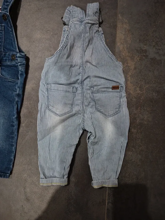 Lot de 3 salopettes bébé garçon 6 mois - photo numéro 3