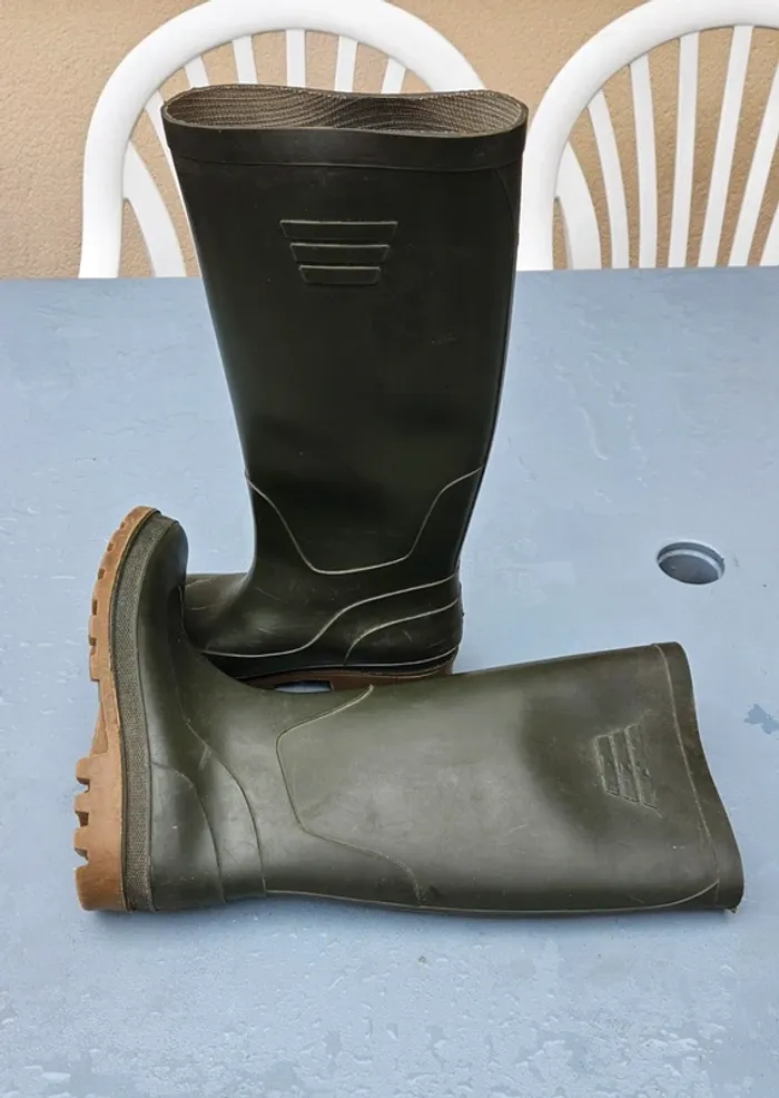Bottes de pluie - 100% caoutchouc- Taille 41 - photo numéro 3
