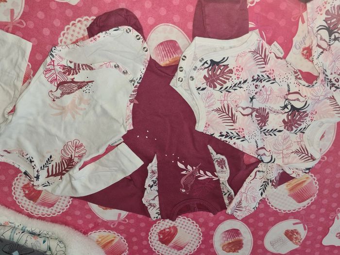 Ensemble 3 pièces petit béguin 3 mois