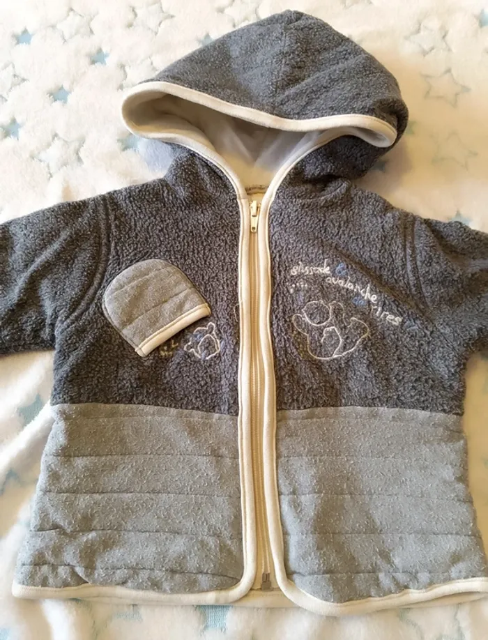 Manteau hiver gris - photo numéro 2