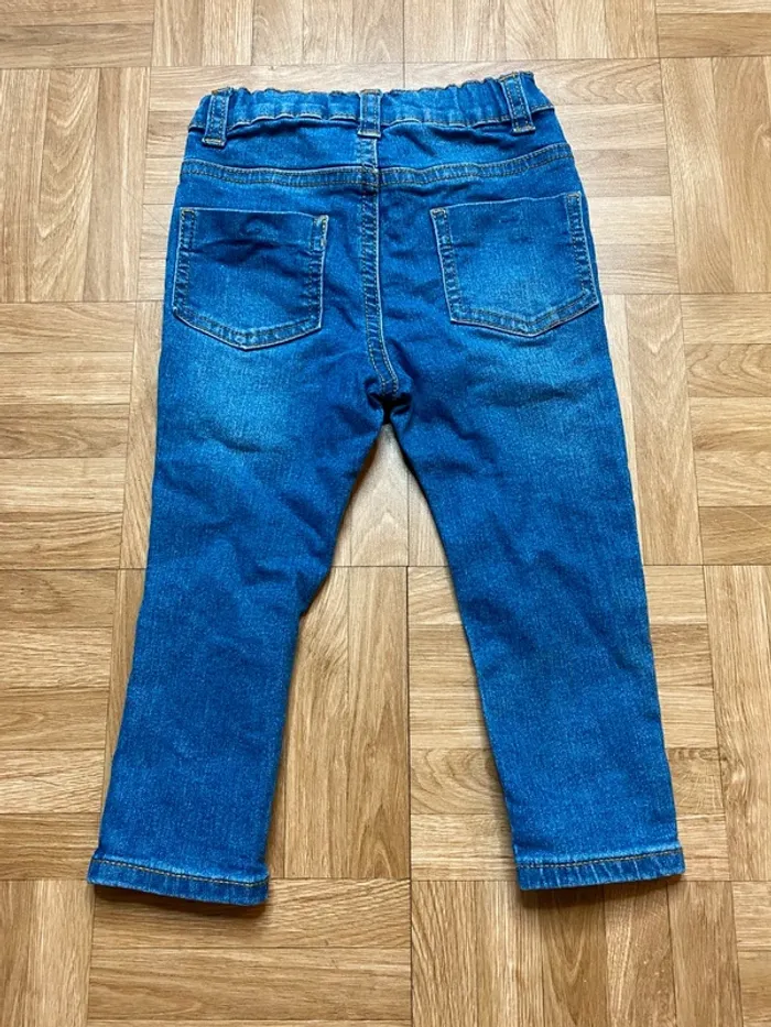 Pantalon jean bleu taille 24 mois Kiabi - photo numéro 3