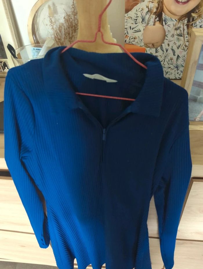 Robe mi longue bleue - photo numéro 2